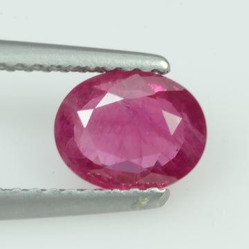 1.10 cts Natural Burma Ruby Loose Gemstone Oval Cut