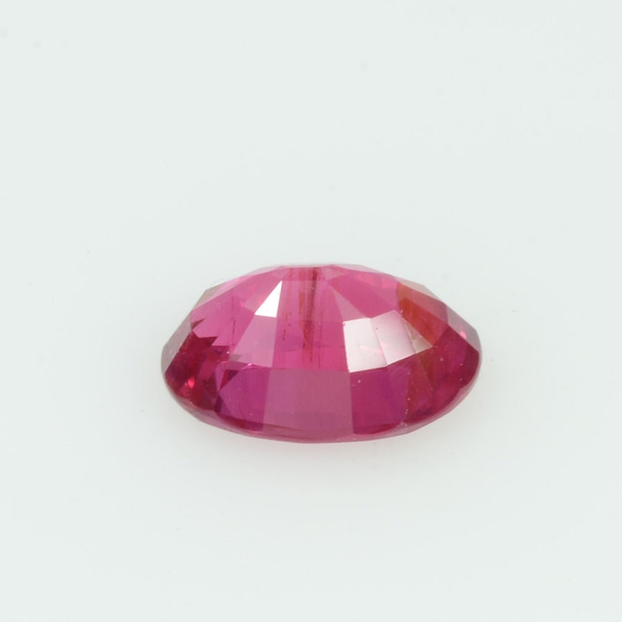 0.73 cts Unheated Natural Burma Ruby Rabbit Eye Red Loose Gemstone Oval Cut Certified