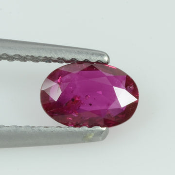 0.54 Cts Natural Vietnam Ruby Loose Gemstone Oval Cut