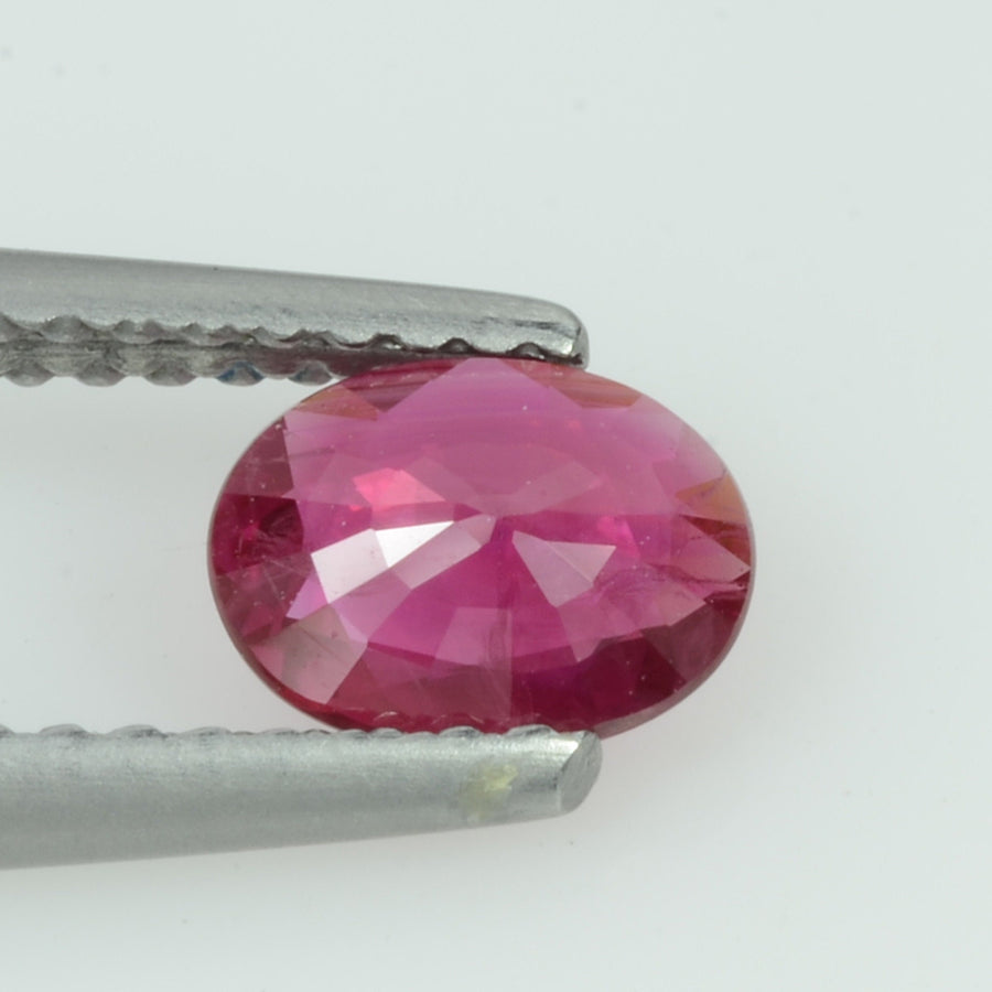 0.63 Cts Natural Vietnam Ruby Loose Gemstone Oval Cut