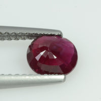 0.89 Cts Natural Burma Ruby Loose Gemstone Oval Cut