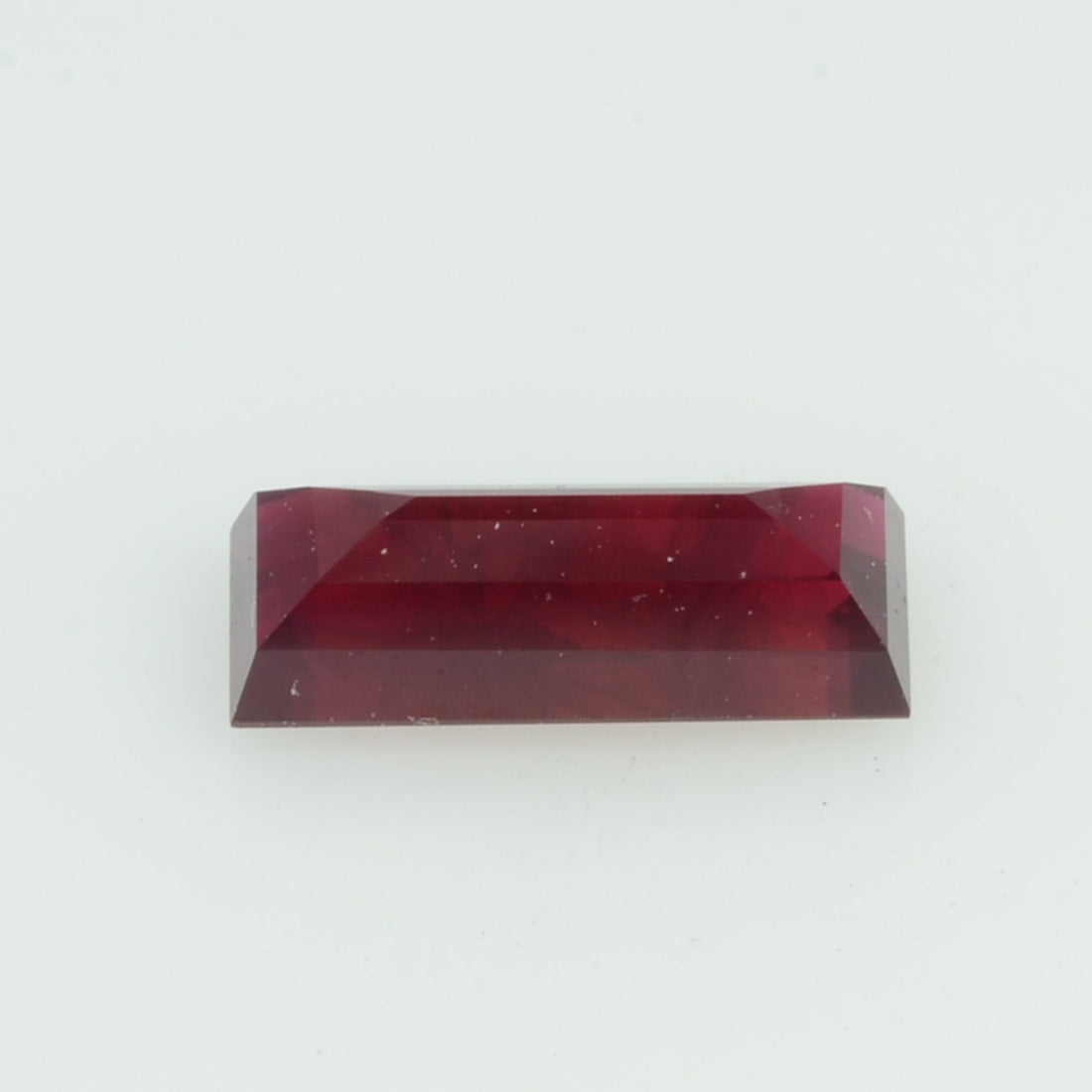 0.74 Cts Natural Burma Ruby Loose Gemstone Baguette Cut