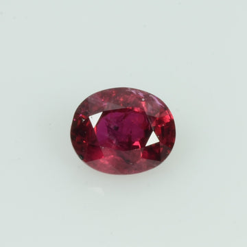 0.49 Cts Natural Burma Ruby Loose Gemstone Oval Cut