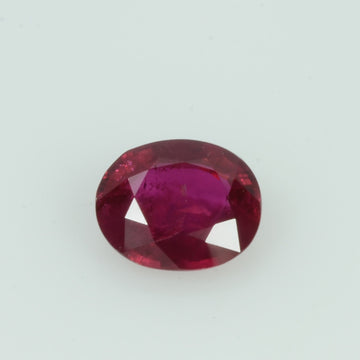 0.56 Cts Natural Burma Ruby Loose Gemstone Oval Cut