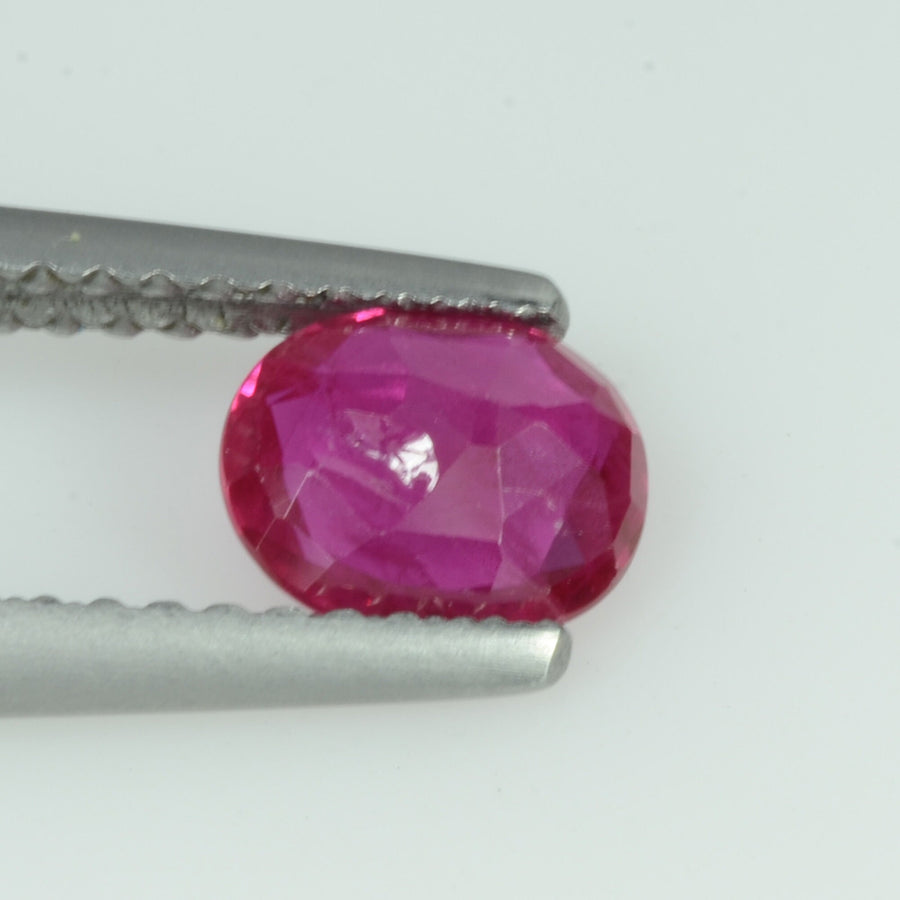 0.73 Cts Natural Burma Ruby Loose Gemstone Oval Cut