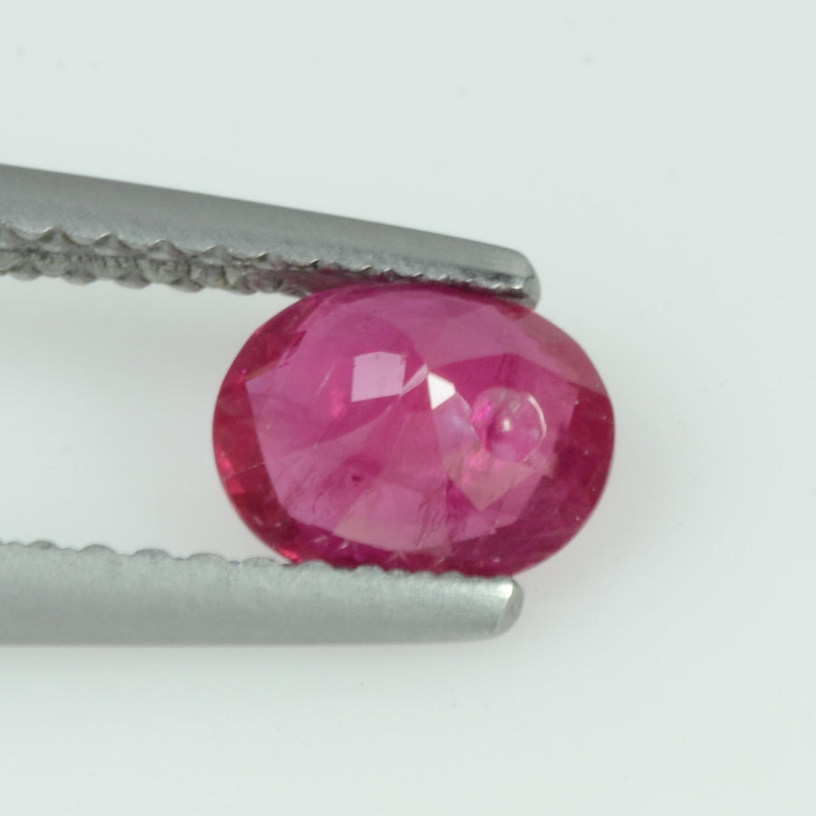 0.69 Cts Natural Burma Ruby Loose Gemstone Oval Cut