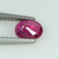 0.87 Cts Natural Burma Ruby Loose Gemstone Oval Cut