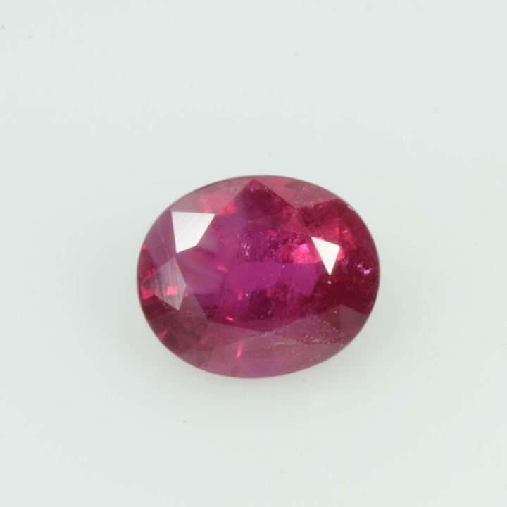 0.70 Cts Natural Burma Ruby Loose Gemstone Oval Cut