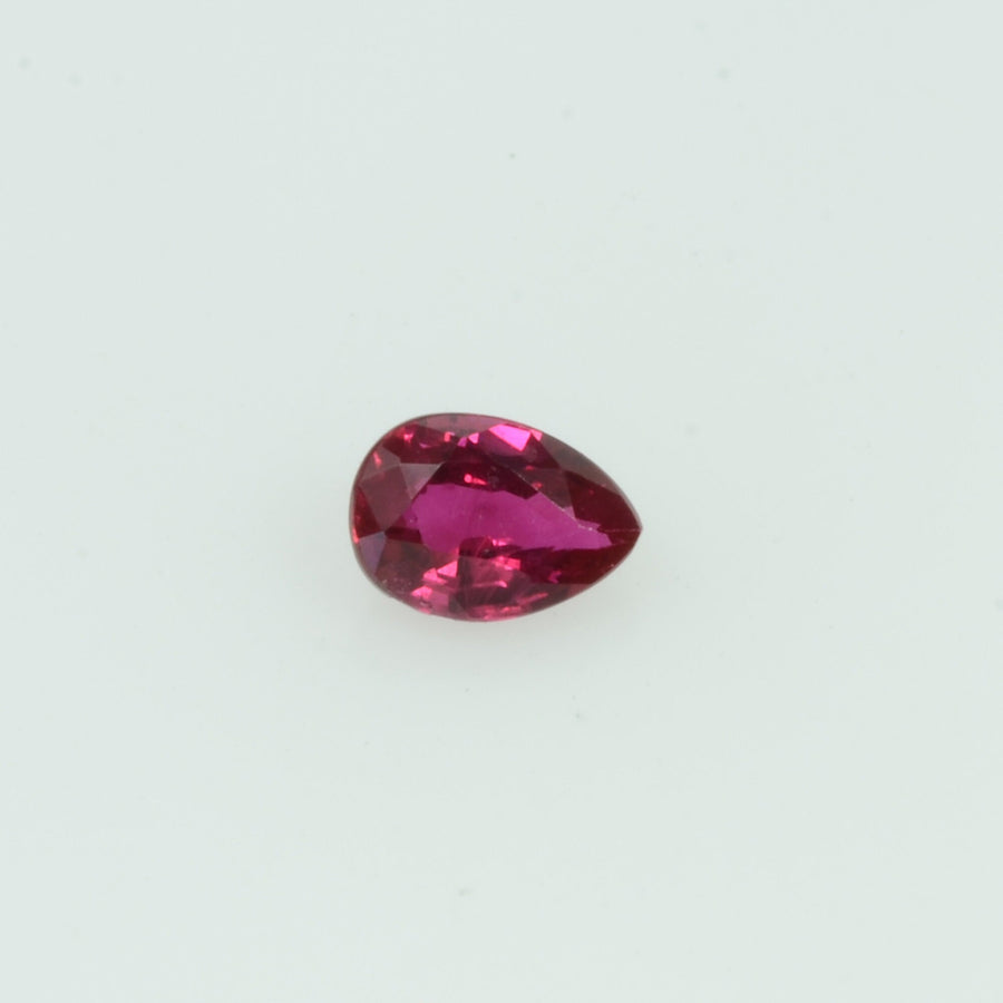 0.15 Cts Natural Ruby Loose Gemstone Pear Cut