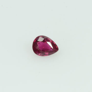 0.18 Cts Natural Ruby Loose Gemstone Pear Cut