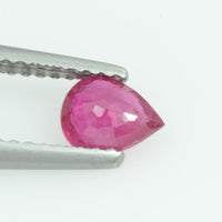 0.53 Cts Natural Burma Ruby Loose Gemstone Pear Cut