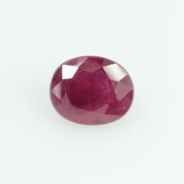 0.91 Cts Natural Burma Ruby Loose Gemstone Oval Cut