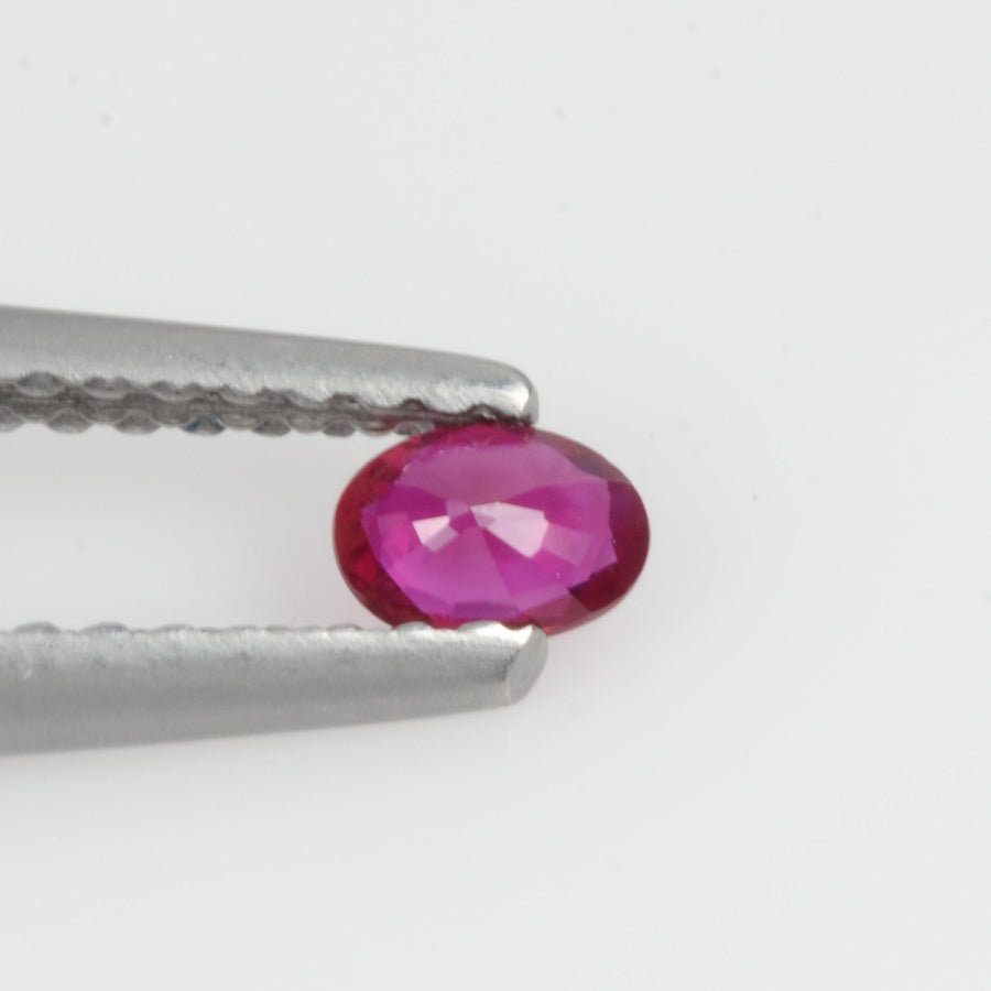 0.16 Cts Natural Ruby Loose Gemstone Oval Cut