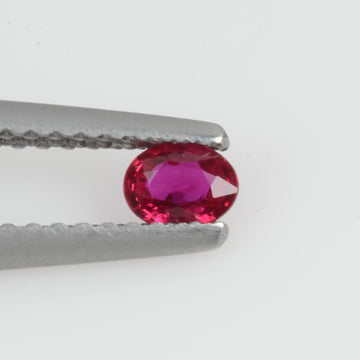 0.16 Cts Natural Ruby Loose Gemstone Oval Cut