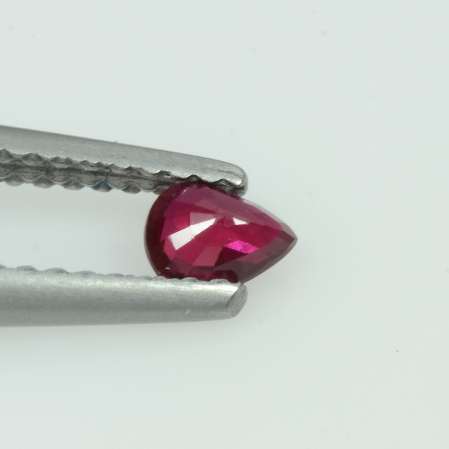 0.24 Cts Natural Ruby Loose Gemstone Pear Cut