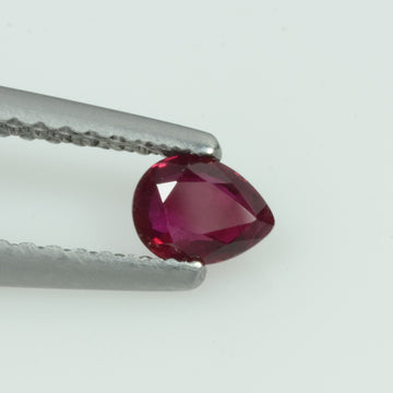 0.32 Cts Natural Ruby Loose Gemstone Pear Cut