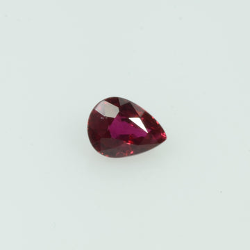 0.25 Cts Natural Ruby Loose Gemstone Pear Cut