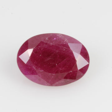 1.53 cts Natural Burma Ruby Loose Gemstone Oval Cut