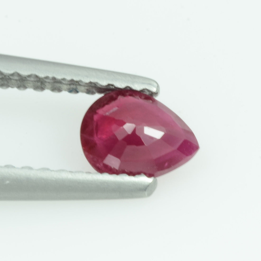 0.54 Cts Natural Burma Ruby Loose Gemstone Pear Cut