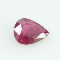 0.91 Cts Natural Burma Ruby Loose Gemstone Pear Cut