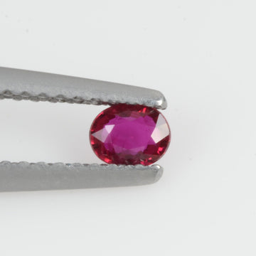 0.18 Cts Natural Ruby Loose Gemstone Oval Cut