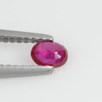 0.25 Cts Natural Ruby Loose Gemstone Oval Cut