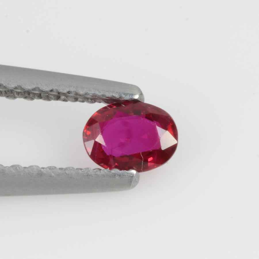 0.25 Cts Natural Ruby Loose Gemstone Oval Cut