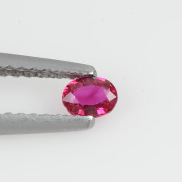 0.16 Cts Natural Ruby Loose Gemstone Oval Cut