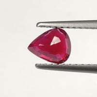 0.81 cts Natural Burma Ruby Loose Gemstone Pear Cut