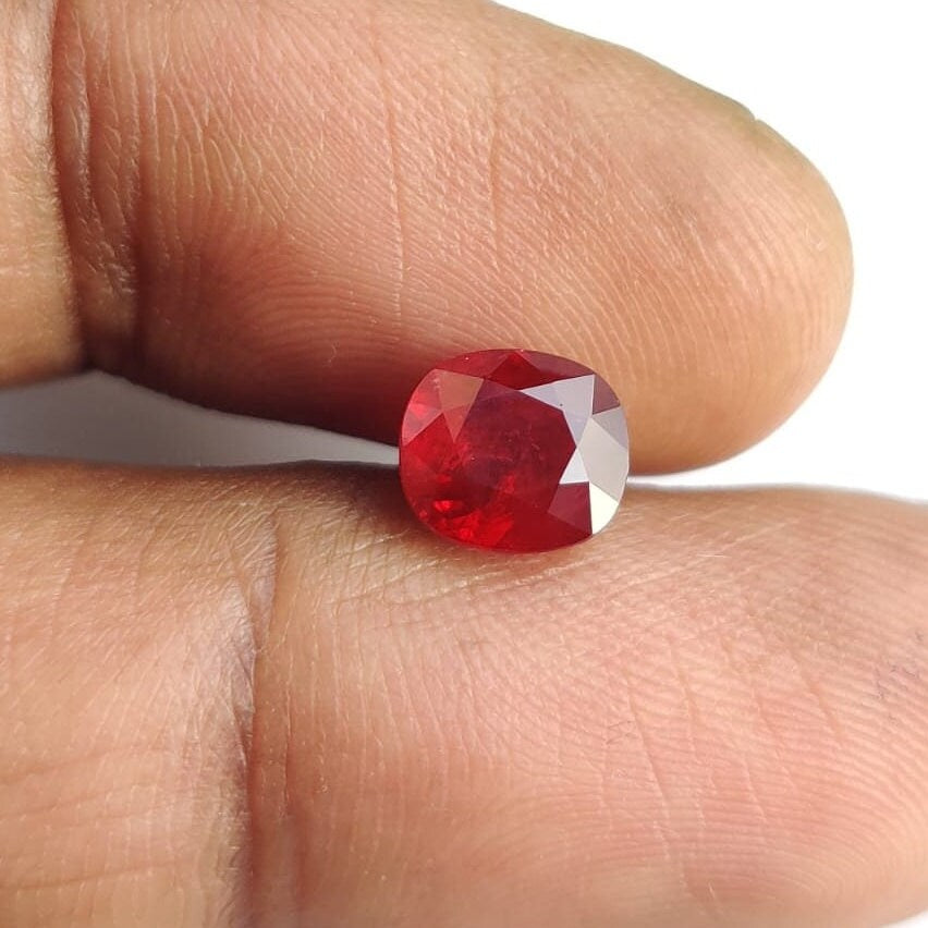 2.02 Cts Natural Ruby Loose Gemstone Cushion Cut