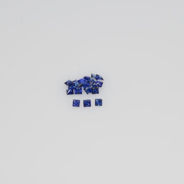 1.1-1.8 MM Natural Princess Cut Blue Sapphire Loose Gemstone