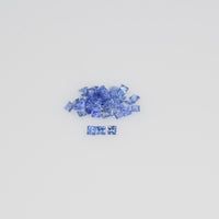 1.0-1.8 MM Natural Princess Cut Blue Sapphire Loose Gemstone