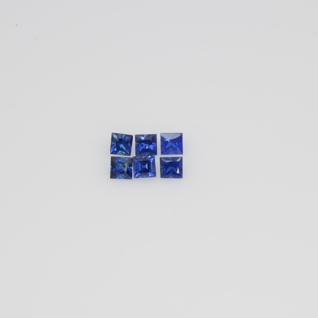 2.6-3.0 MM Natural Princess Cut Blue Sapphire Loose Gemstone