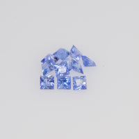 2.6-3.2 MM Natural Princess Cut Blue Sapphire Loose Gemstone