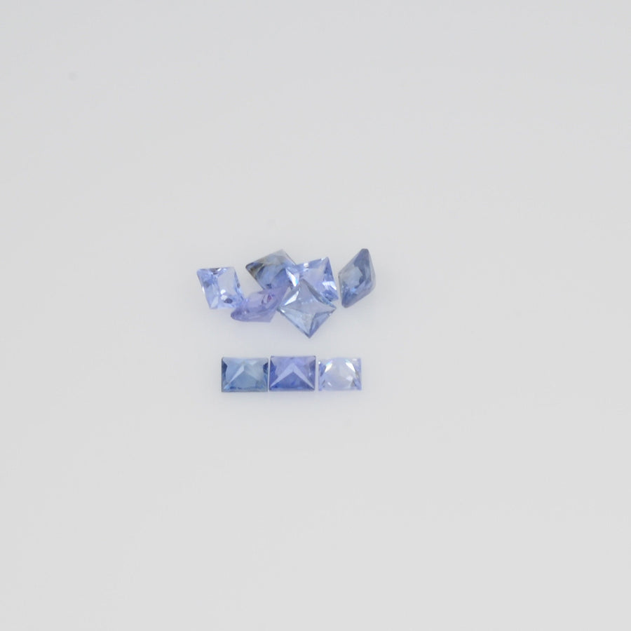 2.7-3.2 MM Natural Princess Cut Blue Sapphire Loose Gemstone