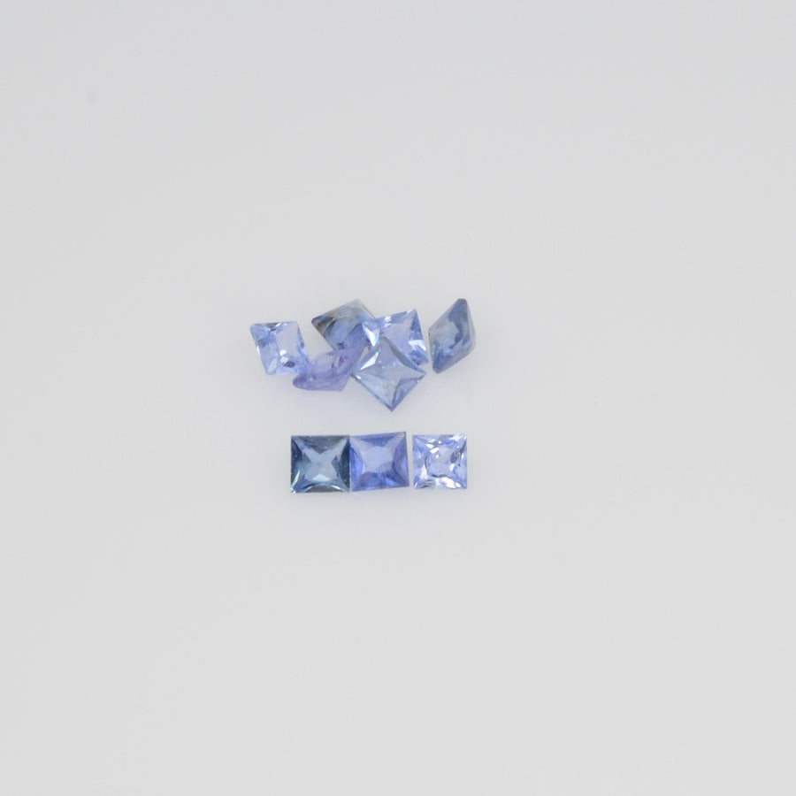 2.7-3.2 MM Natural Princess Cut Blue Sapphire Loose Gemstone