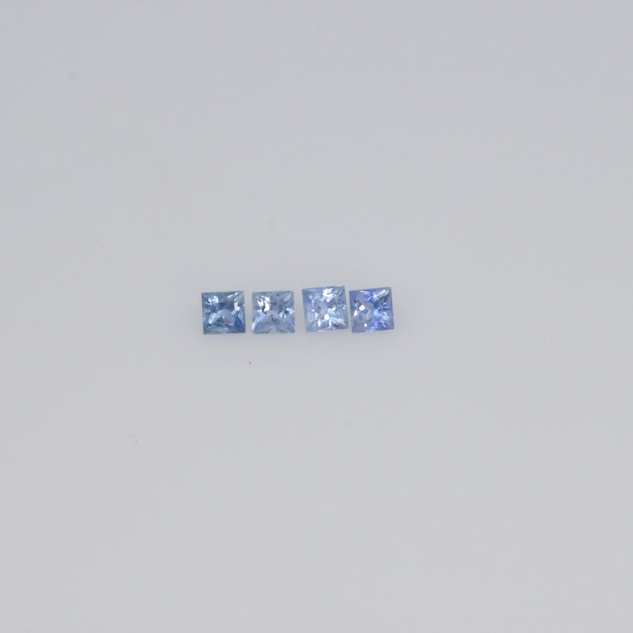 1.1-3.0 MM Natural Princess Cut Blue Sapphire Loose Gemstone