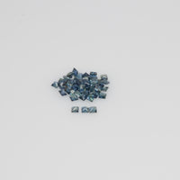 1.3-2.7 MM Natural Princess Cut Teal Blue Green Sapphire Loose Gemstone