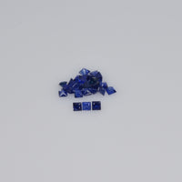1.3-3.8 MM Natural Princess Cut Blue Sapphire Loose Gemstone