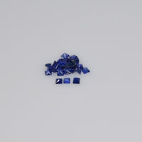 1.3-3.8 MM Natural Princess Cut Blue Sapphire Loose Gemstone