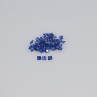 1.0-5.1 MM Natural Princess Cut Blue Sapphire Loose Gemstone