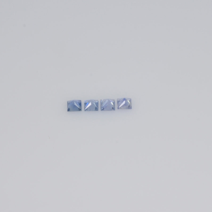 1.1-3.0 MM Natural Princess Cut Blue Sapphire Loose Gemstone