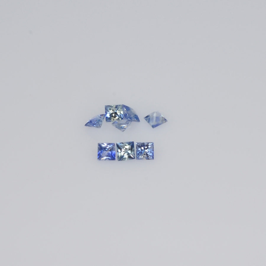 1.5-3.1 MM Natural Princess Cut Blue Sapphire Loose Gemstone