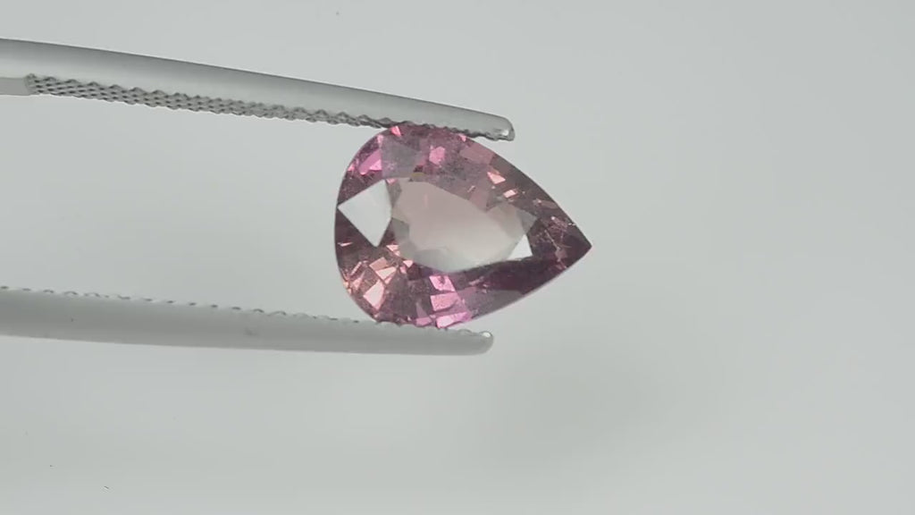 3.04 cts Natural  Pink Sapphire Loose Gemstone Pear Cut