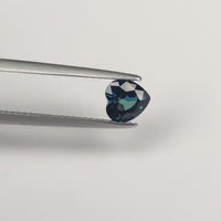 1.24 cts Natural Teal Blue Green Sapphire Loose Gemstone Heart Cut