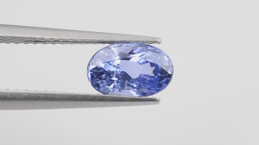 1.32 cts Unheated Natural Blue Sapphire Loose Gemstone Oval Cut