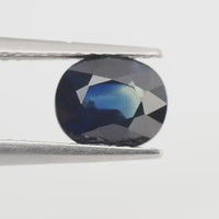 1.34 Cts Natural Teal Blue Sapphire Loose Gemstone Oval Cut