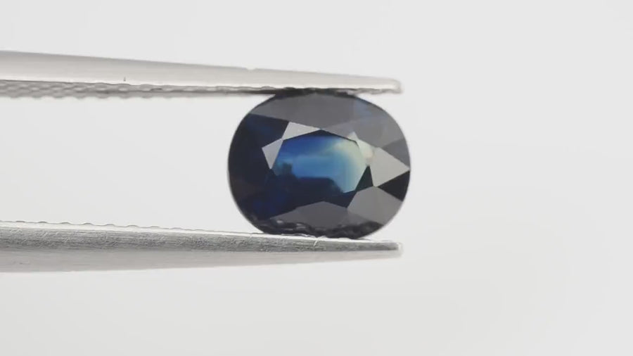 1.34 Cts Natural Teal Blue Sapphire Loose Gemstone Oval Cut