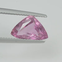 3.68  cts Natural  Pink Sapphire Loose Gemstone Trillion Cut