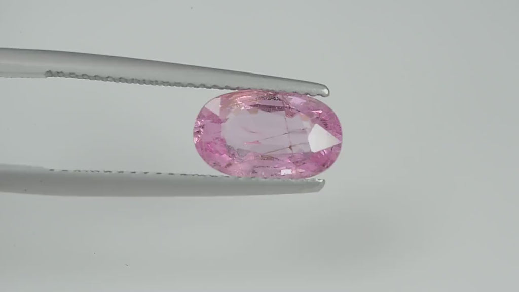 2.37 cts Natural  Pink Sapphire Loose Gemstone Oval Cut